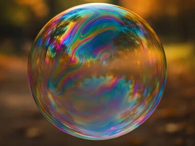 Учительница физики объяснила, откуда берутся радужные переливы на мыльных пузырях