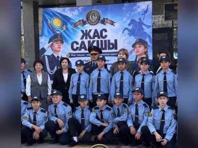16-й полицейский класс “Жас сақшы” открыли в Алматы