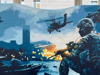  Солдаты, пожары и вертолеты: оформление детской площадки возмутило астанчан 