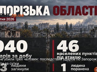 Россияне убили трёх человек: последствия ударов по Запорожью и области за сутки