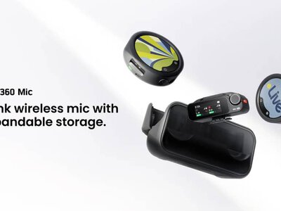 Insta360 Mic получил цветной E-Ink-экран, запись звука в 32-битном формате и ИИ-шумоподавление