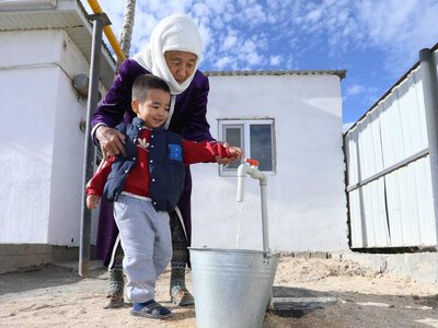 В Шетпе введен в эксплуатацию новый объект водоснабжения для трех микрорайонов