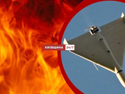 В результате массированной атаки вражеских БПЛА в Киевской области ранена женщина и возникли пожары: последствия обстрела в Обуховском и Вышгородском районах