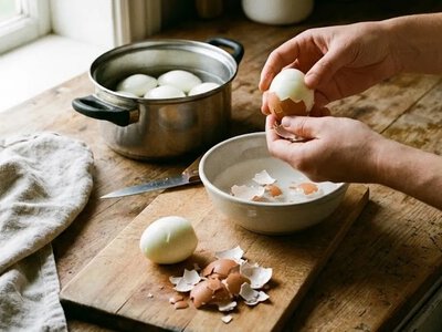 Не мучайтесь со скорлупой: как быстро почистить вареные яйца без лишних усилий