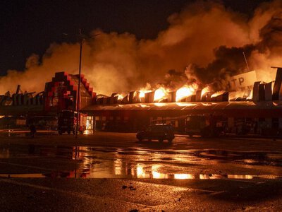 Тотальное уничтожение: россияне уничтожили последний гипермаркет Эпицентр в Харькове