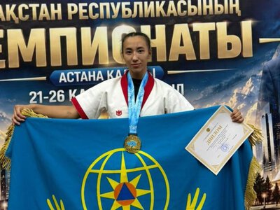  Сотрудница МЧС из Павлодарской области стала чемпионкой Казахстана по ММА 