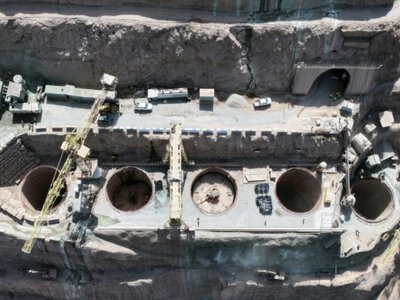 На стройплощадке Рогунской ГЭС произошёл обвал грунта, пострадали более пяти рабочих