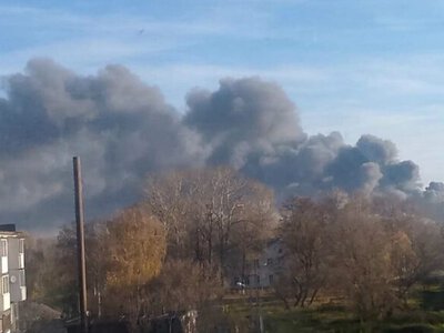 В Новомосковске рф подвергся атаке завод Азот, поставляющий сырье для производства взрывчатых веществ: возник пожар