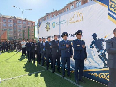 ТҮРКІСТАНДА «ЗАҢ МЕН ТӘРТІП» ҚАҒИДАТЫ АЯСЫНДА ЖАСӨСПІРІМДЕР АРАСЫНДА ШАҒЫН ФУТБОЛДАН ЖАРЫС ӨТТІ