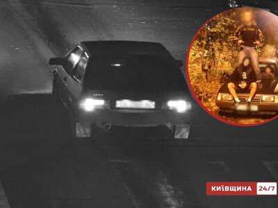 Угнал авто военного во время обстрела и совершил ДТП: «приключения» школьника в Киеве попали на камеру