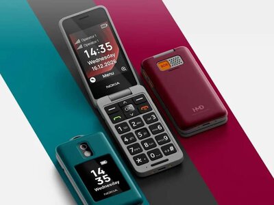 Nokia 2360 Flip представили с двумя экранами, кнопкой SOS и удаленным управлением