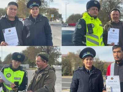 Водителям устроили необычную проверку знаний ПДД в Талдыкоргане