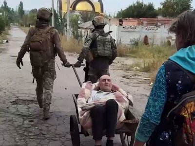 Бойцы бригады «Лють» эвакуировали раненого мужчину из-под Дружковки