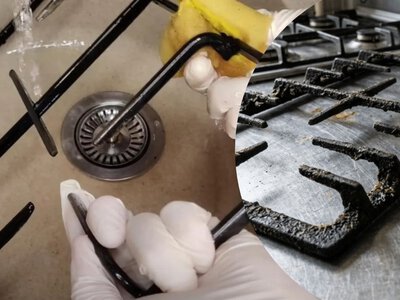 Решітка плити знову буде чистою: що розм’якшить старий жир без металевої щітки